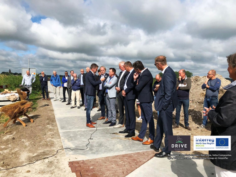 Officiële start biocomposiet fietsbrug Ritsumasyl