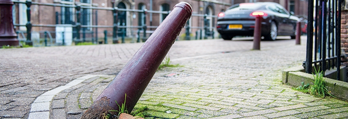 Gevoelige verkeerspaal brengt verkeersveiligheid in beeld