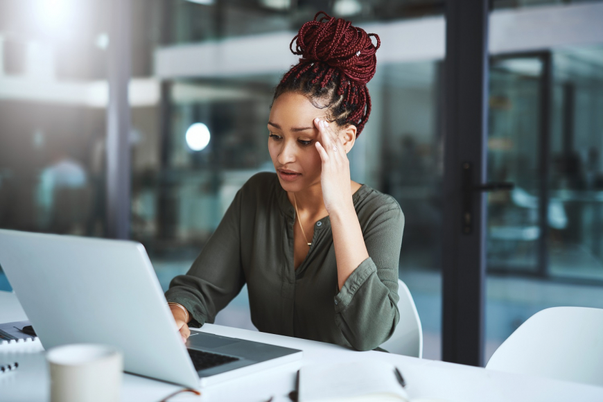 Woman Looking Stressed