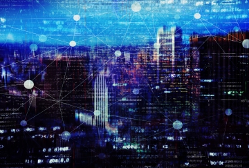 technology connections made on city landscape