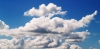 Blue sky with clouds