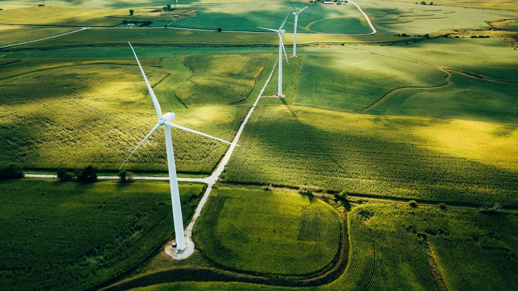 Windmills on Farmland