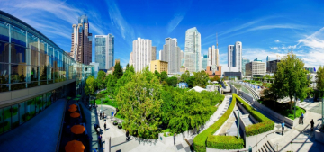 park in a city