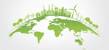 Green earth illustration