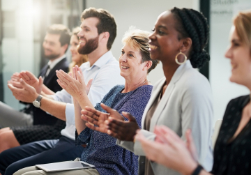 Event Attendees Clapping