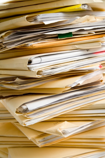 Stacked File Folders