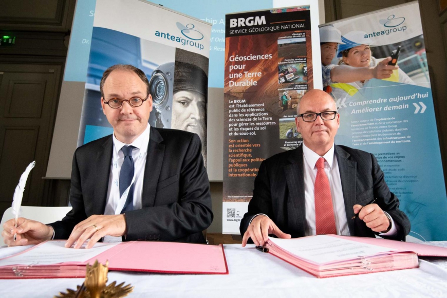 Accord de partenariat international : BRGM et Antea Group
